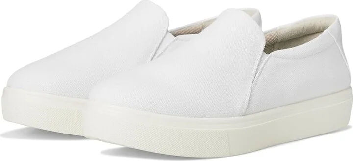 Dr. Scholl's Madison Cloud Loafer/Moc Women's Flat Shoes White Microfiber : 9 W, Synthetic