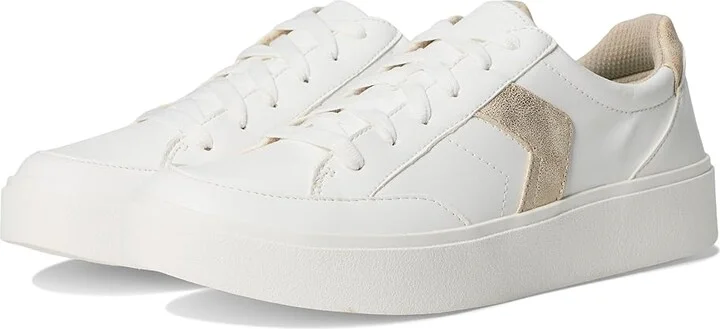 Dr. Scholl's Madison Lace Lace-Up Women's Flat Shoes White Faux Leather : 10 M, Synthetic