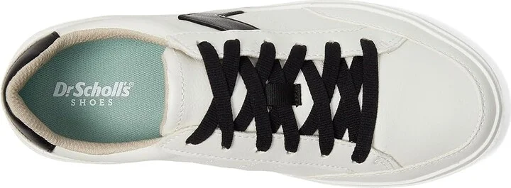 Dr. Scholl's Madison Lace Sneaker Oxford Women's Shoes White/Black Smooth : 7.5 M, Leather - Image 2