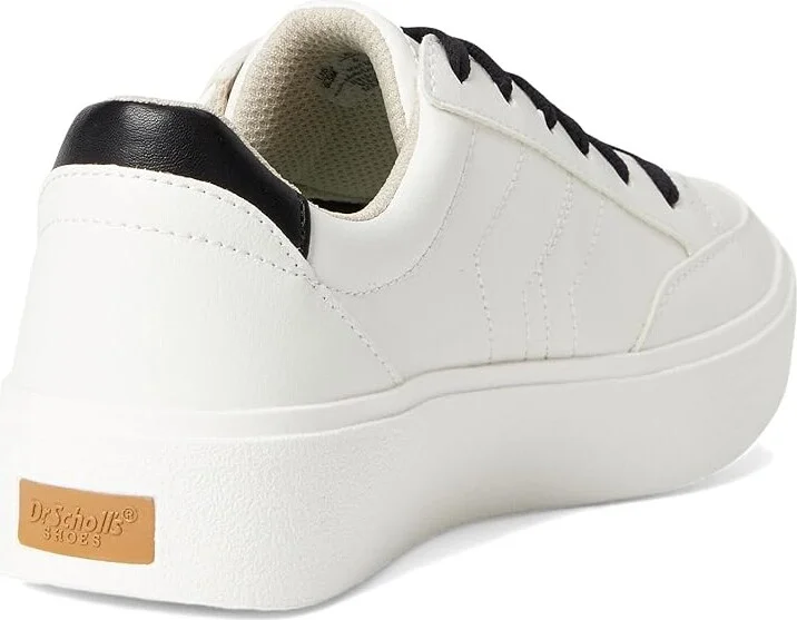 Dr. Scholl's Madison Lace Sneaker Oxford Women's Shoes White/Black Smooth : 7.5 M, Leather - Image 4