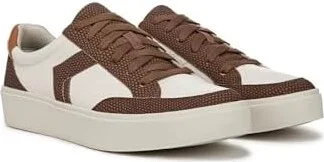 Dr. Scholl's Madison Lace Women's Shoes White/ Brown : 9 M, Leather