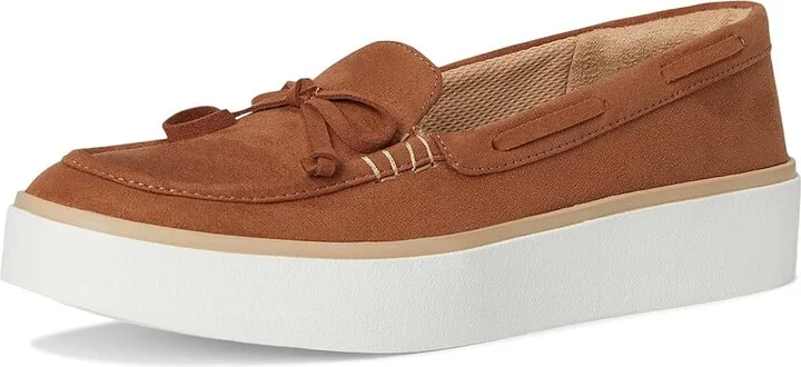 Dr. Scholl's Madison Sea Boats Women's Flat Shoes Honey Microfiber : 7 M