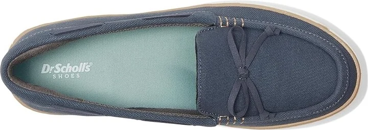 Dr. Scholl's Madison Sea Boats Women's Flat Shoes Oxide Blue Faux Leather : 7 M - Image 2