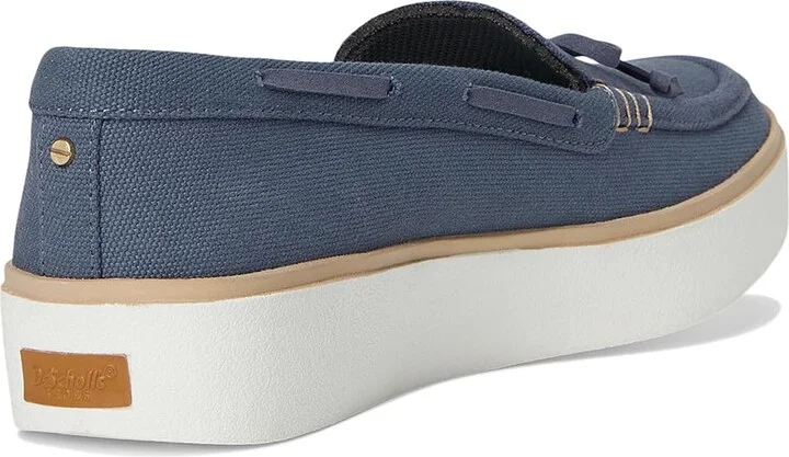Dr. Scholl's Madison Sea Boats Women's Flat Shoes Oxide Blue Faux Leather : 7 M - Image 4