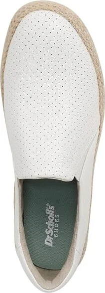 Dr. Scholl's Madison Sun Espadrille Sneaker Women's Shoes White Smooth : 9.5 M, Leather/Textile - Image 2