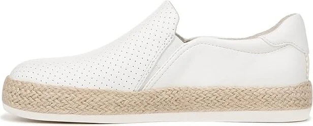 Dr. Scholl's Madison Sun Espadrille Sneaker Women's Shoes White Smooth : 9.5 M, Leather/Textile - Image 5