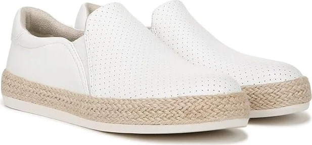 Dr. Scholl's Madison Sun Espadrille Sneaker Women's Shoes White Smooth : 9.5 M, Leather/Textile