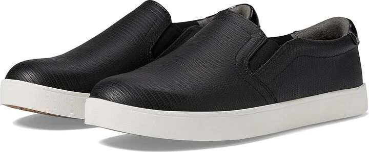 Dr. Scholl's Madison Women's Shoes Black/Black Lizard Print : 10 M, Synthetic/Textile