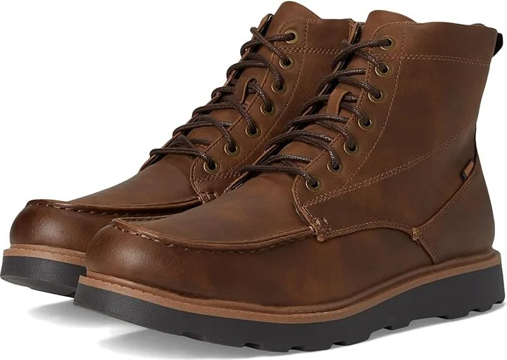 Dr. Scholl's Manchester Men's Boots Tan Faux Leather : 10 M, Leather/Textile