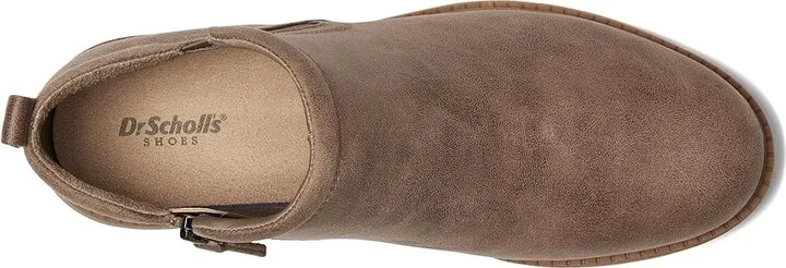 Dr. Scholl's Margo Booties Women's Boots Mocha Taupe Fabric : 10 M, Leather - Image 2