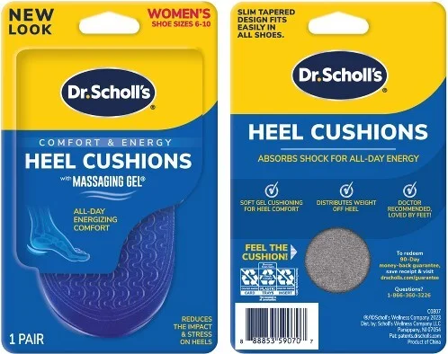 Dr. Scholl's Massaging Gel Advanced Heel Cushions for Women Size 6-10 - Image 2