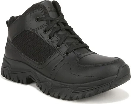 Dr. Scholl's Men's Boulder Ankle Boot Black Leather 8.5 W