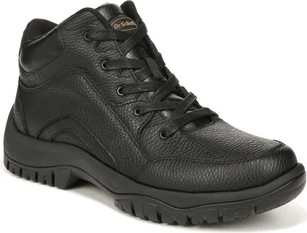 Dr. Scholl's Mens Charge Work Slip Resistant Boot Black Leather 11 W