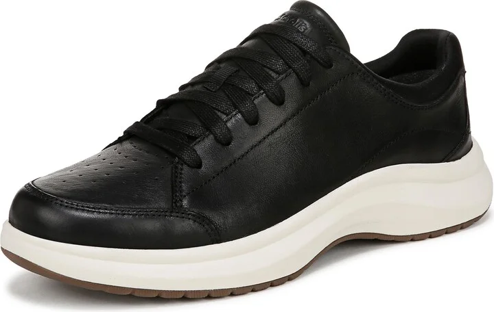 Dr. Scholl's Men's Feel Great Plantar Fasciitis Sneaker Black Leather 10.5 M