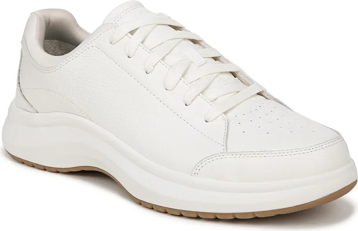 Dr. Scholl's Men's Feel Great Plantar Fasciitis Sneaker White Leather 12 M