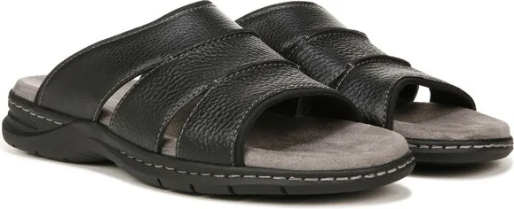 Dr. Scholl's Men's Gordon Slide Sandal Black Smooth 7 M - Image 2