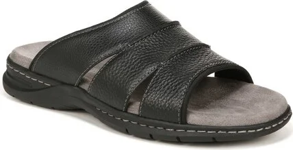 Dr. Scholl's Men's Gordon Slide Sandal Black Smooth 7 M