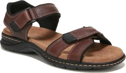Dr. Scholl's Men's Gus Ankle Strap Sandal Briar Brown Smooth 12 M
