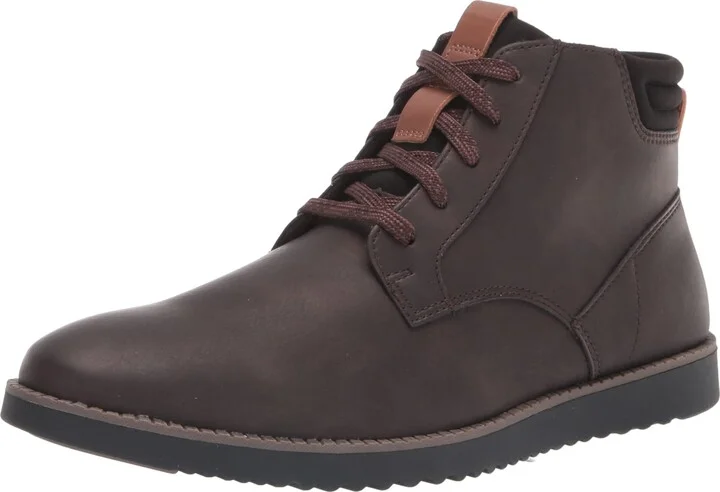 Dr. Scholl's Mens Syndicate Ankle Boot Dark Bron 12 M