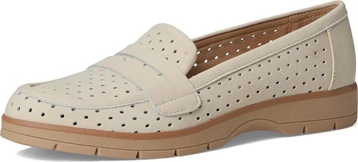 Dr. Scholl's Nice Day Breezy Women's Shoes Off-White Smooth : 6.5 M, Leather/Rubber - Image 5