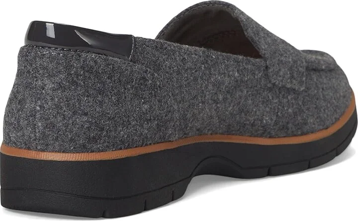 Dr. Scholl's Nice Day Loafer/Moc Shoes Women's Shoes Charcoal Grey Wool : 10 M, Synthetic - Image 4