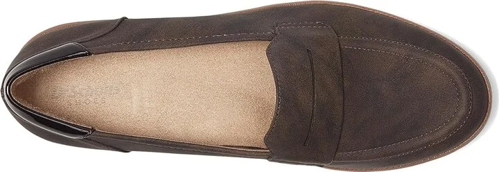 Dr. Scholl's Nice Day Loafer/Moc Shoes Women's Shoes Dark Brown : 10 M, Synthetic - Image 2