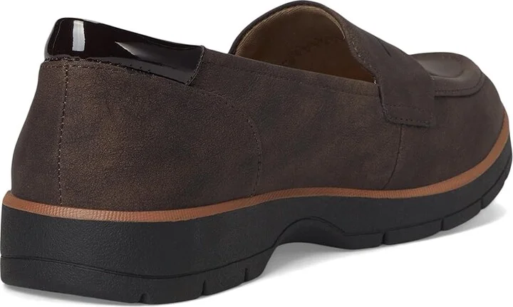 Dr. Scholl's Nice Day Loafer/Moc Shoes Women's Shoes Dark Brown : 10 M, Synthetic - Image 4