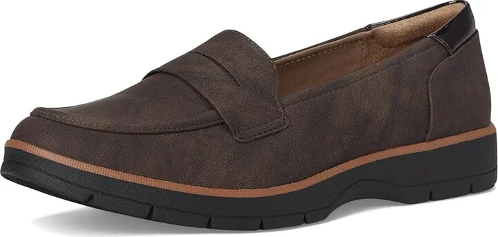 Dr. Scholl's Nice Day Loafer/Moc Shoes Women's Shoes Dark Brown : 10 M, Synthetic - Image 5
