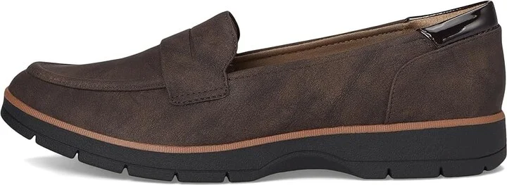 Dr. Scholl's Nice Day Loafer/Moc Shoes Women's Shoes Dark Brown : 10 M, Synthetic - Image 6