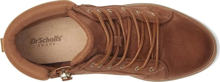 Dr. Scholl's Nice Day Max Alpine Lace-Up Short Boots Women's Boots Honey Brown : 8.5 M, Synthetic - Image 2