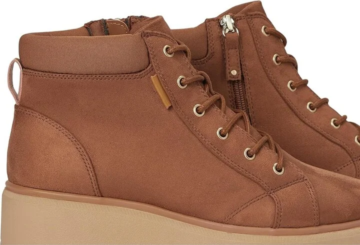 Dr. Scholl's Nice Day Max Alpine Lace-Up Short Boots Women's Boots Honey Brown : 8.5 M, Synthetic - Image 7
