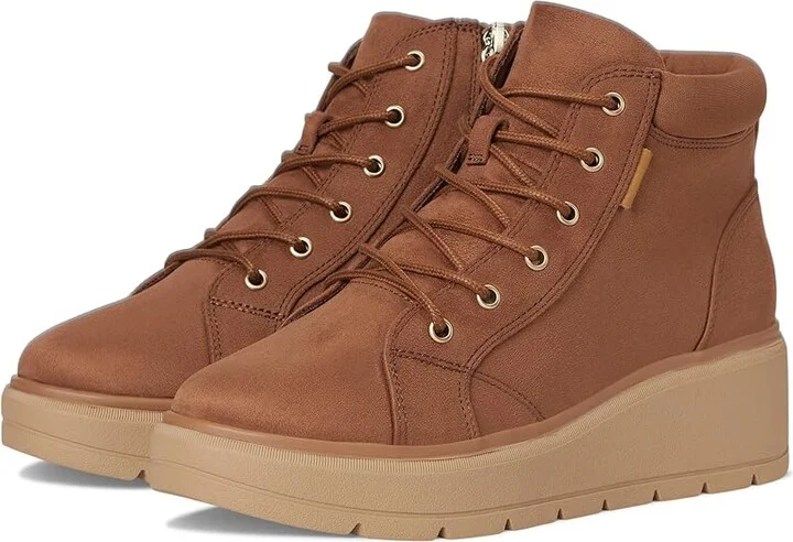 Dr. Scholl's Nice Day Max Alpine Lace-Up Short Boots Women's Boots Honey Brown : 8.5 M, Synthetic