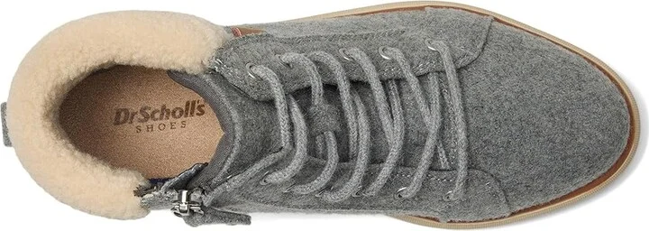 Dr. Scholl's Nice Day Max Alpine Women's Slide Shoes Light Grey Wool : 11 M, Synthetic - Image 2
