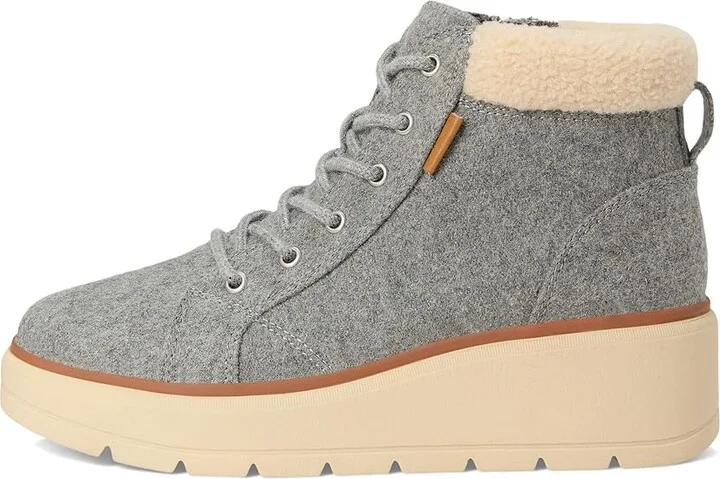 Dr. Scholl's Nice Day Max Alpine Women's Slide Shoes Light Grey Wool : 11 M, Synthetic - Image 6