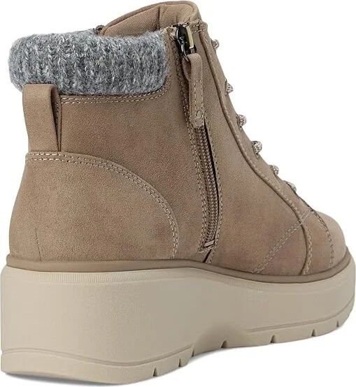 Dr. Scholl's Nice Day Max Alpine Women's Slide Shoes Mocha Taupe Microfiber : 10 M, Synthetic - Image 4