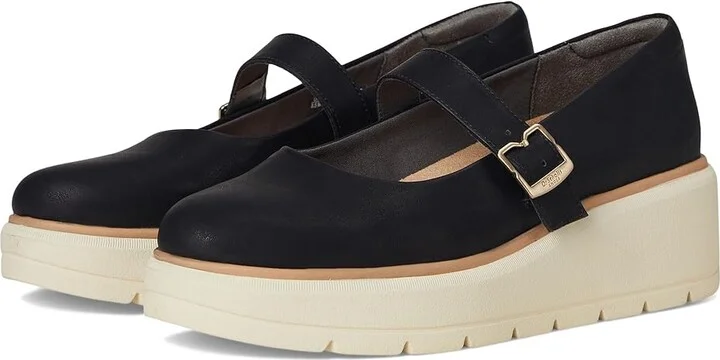 Dr. Scholl's Nice Day Max Jane Women's Shoes Black Tofu Smooth : 9.5 M
