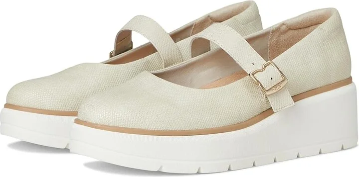 Dr. Scholl's Nice Day Max Jane Women's Shoes Off-White Smooth : 8.5 M