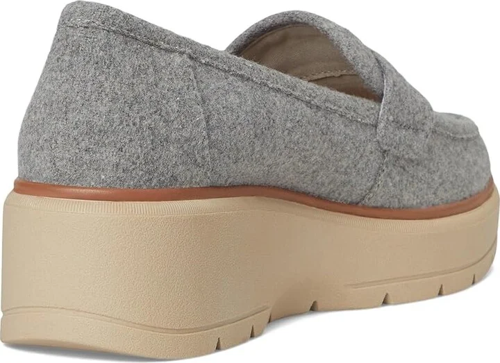 Dr. Scholl's Nice Day Max Loafer/Moc Shoes Women's Flat Shoes Light Grey : 7 M, Faux Leather - Image 4