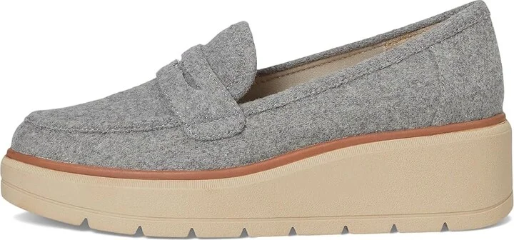 Dr. Scholl's Nice Day Max Loafer/Moc Shoes Women's Flat Shoes Light Grey : 7 M, Faux Leather - Image 6