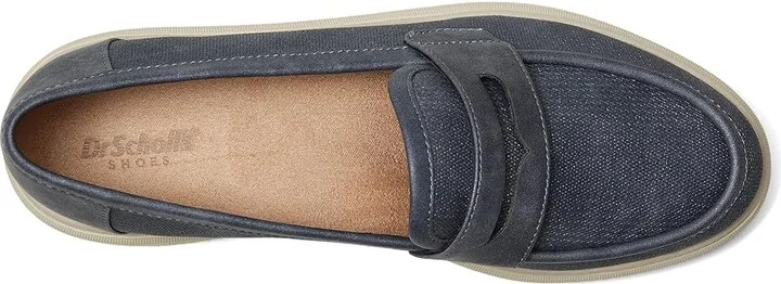 Dr. Scholl's Nice Day Max Loafer/Moc Women's Flat Shoes Blue : 9 M, Faux Leather - Image 2