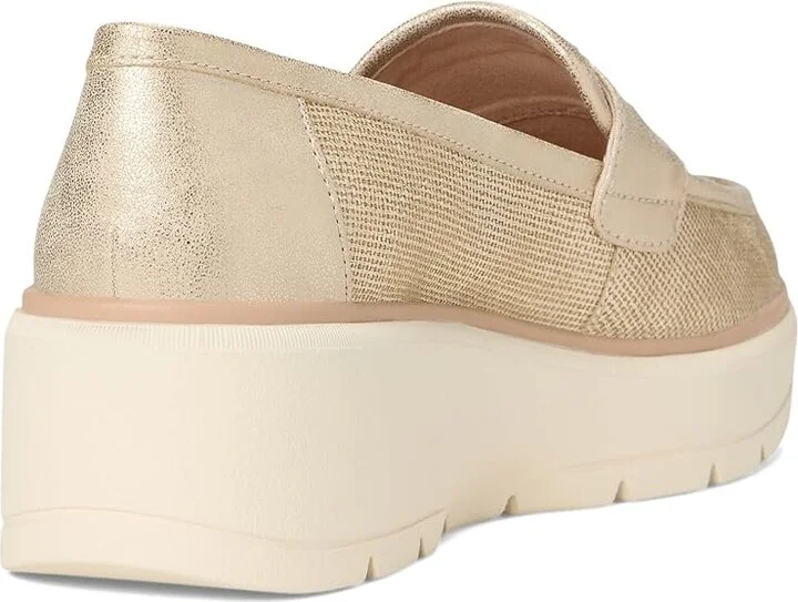 Dr. Scholl's Nice Day Max Loafer/Moc Women's Flat Shoes Gold : 9 M, Faux Leather - Image 4