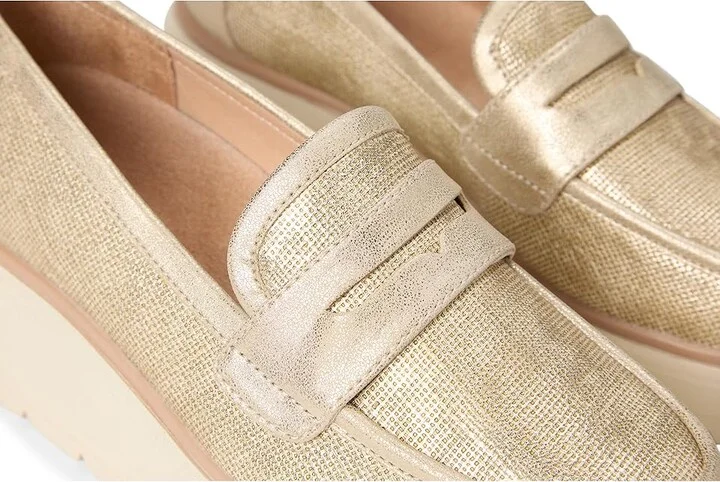 Dr. Scholl's Nice Day Max Loafer/Moc Women's Flat Shoes Gold : 9 M, Faux Leather - Image 7