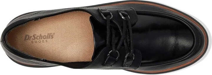 Dr. Scholl's Nice Day Max Oxford Women's Shoes Black Burnished : 8 M, Microfiber/Polyester - Image 2
