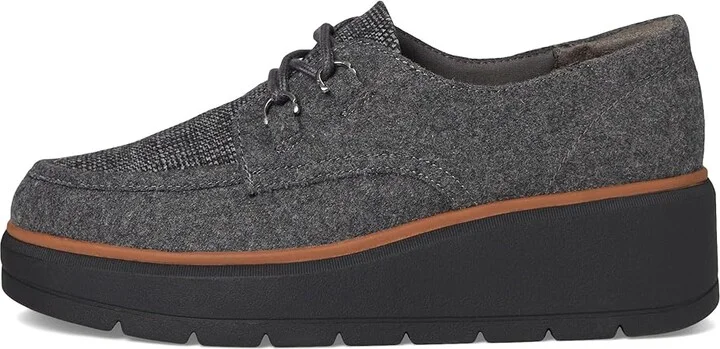 Dr. Scholl's Nice Day Max Oxford Women's Shoes Charcoal Wool : 7.5 M, Microfiber/Polyester - Image 6