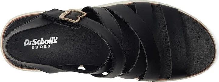 Dr. Scholl's Nice Day Max Sun Women's Wedge Shoes Black Smooth : 9.5 M, Leather/Rubber - Image 2