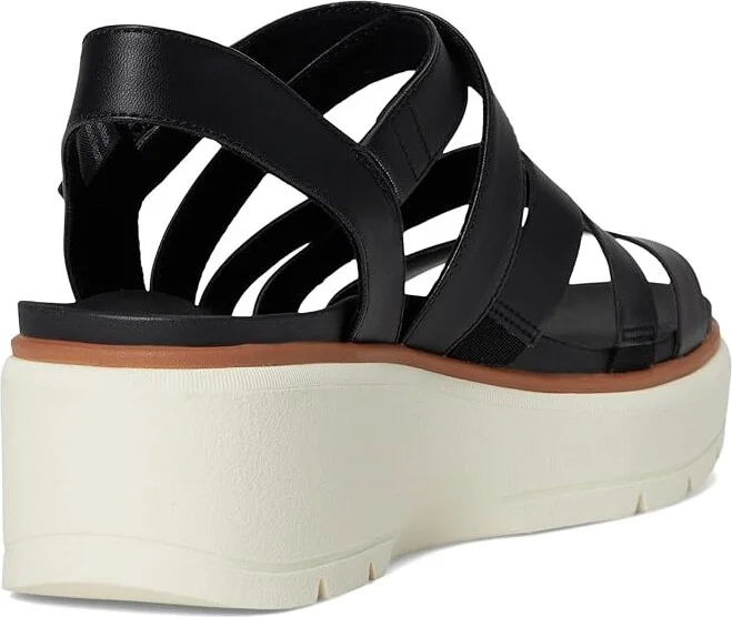 Dr. Scholl's Nice Day Max Sun Women's Wedge Shoes Black Smooth : 9.5 M, Leather/Rubber - Image 4