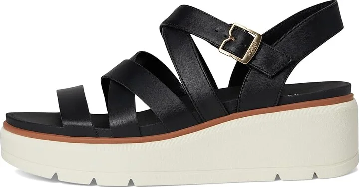 Dr. Scholl's Nice Day Max Sun Women's Wedge Shoes Black Smooth : 9.5 M, Leather/Rubber - Image 6