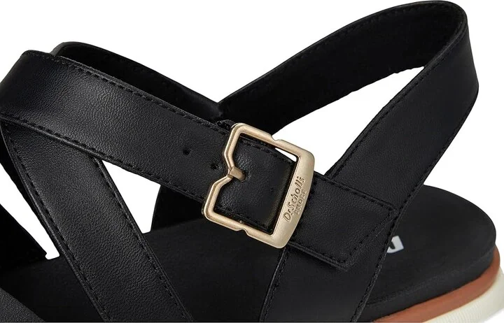 Dr. Scholl's Nice Day Max Sun Women's Wedge Shoes Black Smooth : 9.5 M, Leather/Rubber - Image 7