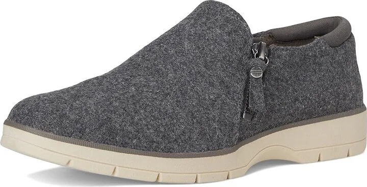 Dr. Scholl's Nice Day Now Loafer/Moc Shoes Women's Flat Shoes Charcoal Grey Wool : 7.5 M, Faux Leather/Microfiber - Image 5