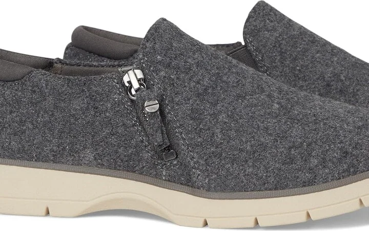 Dr. Scholl's Nice Day Now Loafer/Moc Shoes Women's Flat Shoes Charcoal Grey Wool : 7.5 M, Faux Leather/Microfiber - Image 7